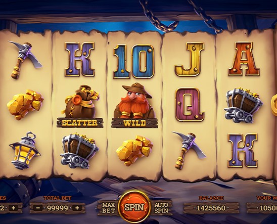 Play the Gold Rush free slot game online
